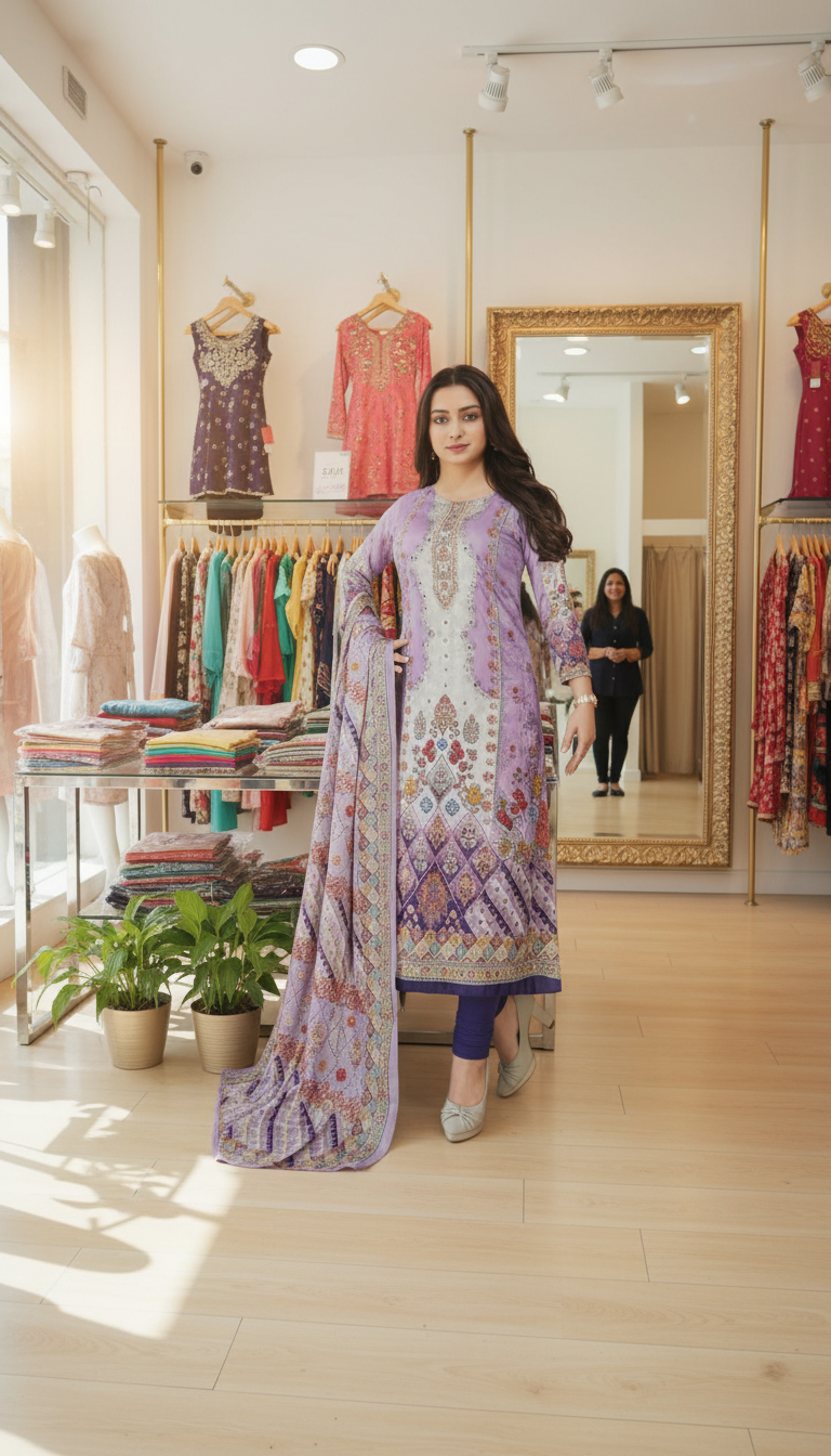 Pakistani Inspaired cotton collection-1263